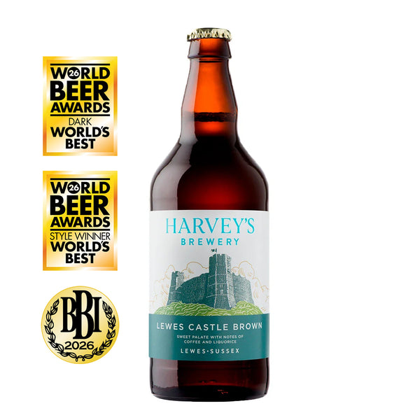 Lewes Castle Brown 500ml - Harvey's Brewery